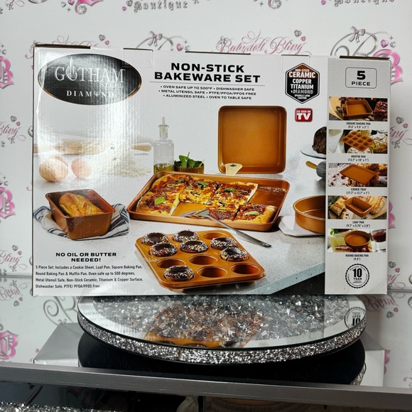 Gotham steel diamond Non-Stick Bakeware Set brand new as seen on tv - Picture 5 of 6